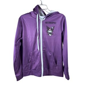 Sanrio Kuromi Zip Up Hoodie S Purple Gothic Lolita Graphic Jacket Womens